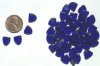50 9mm Triangle Beads - Cobalt